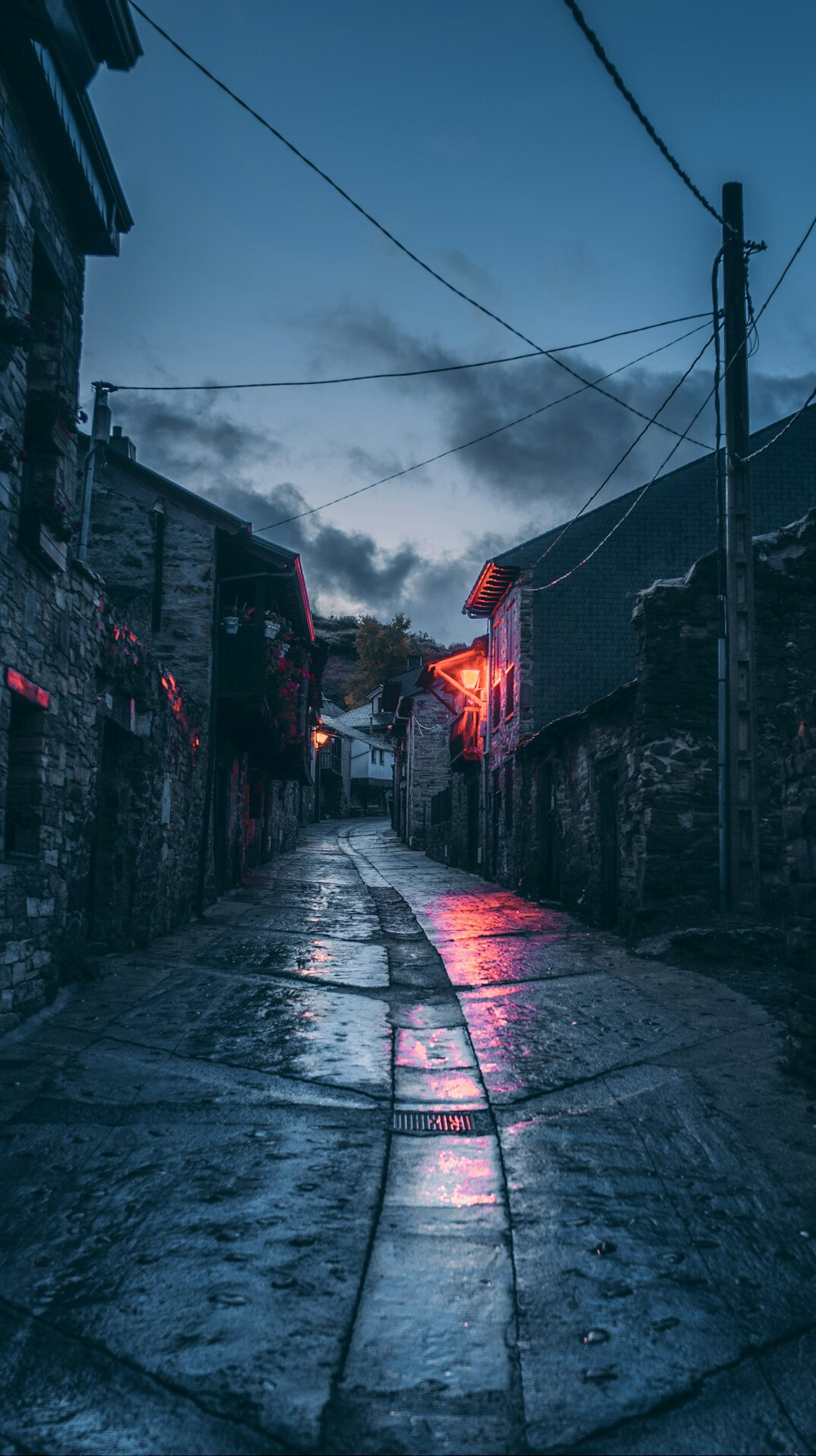 dark alley at night