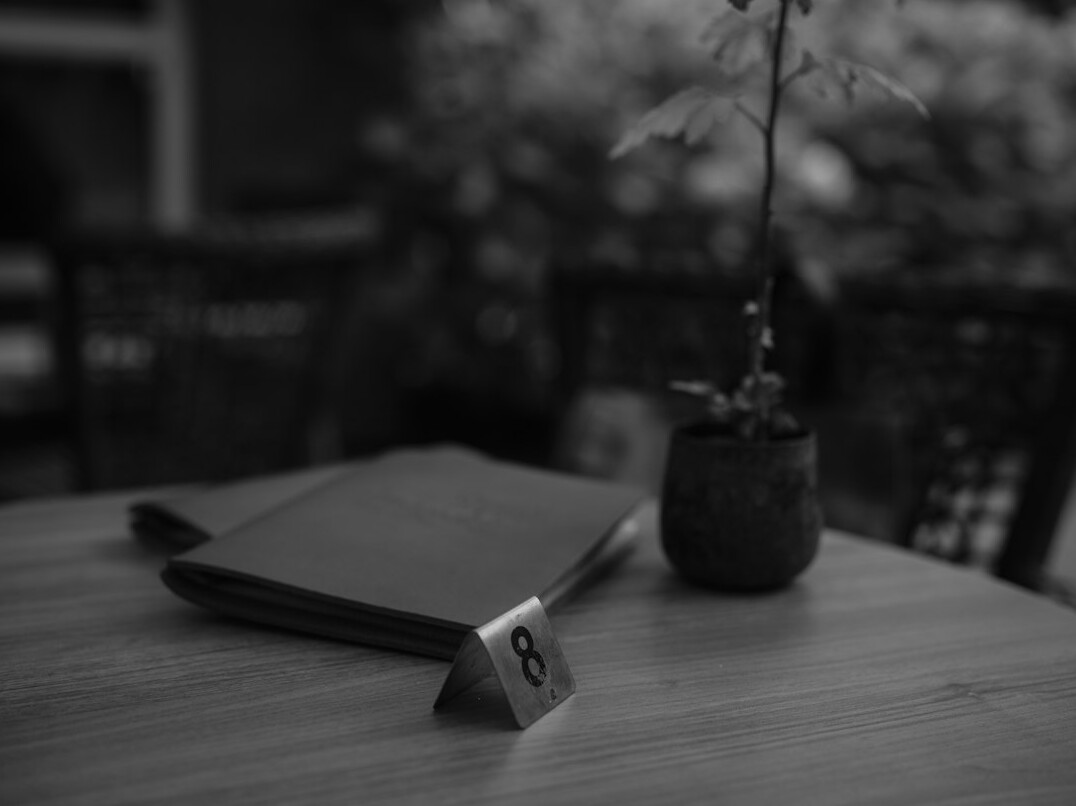 mystery book on wooden table